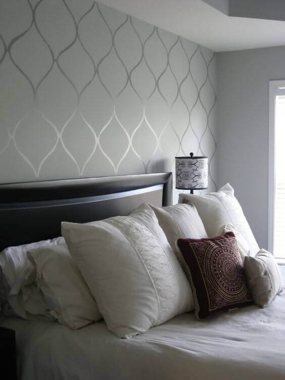 Papeis de parede no quarto - como decorar o apartamento alugado.